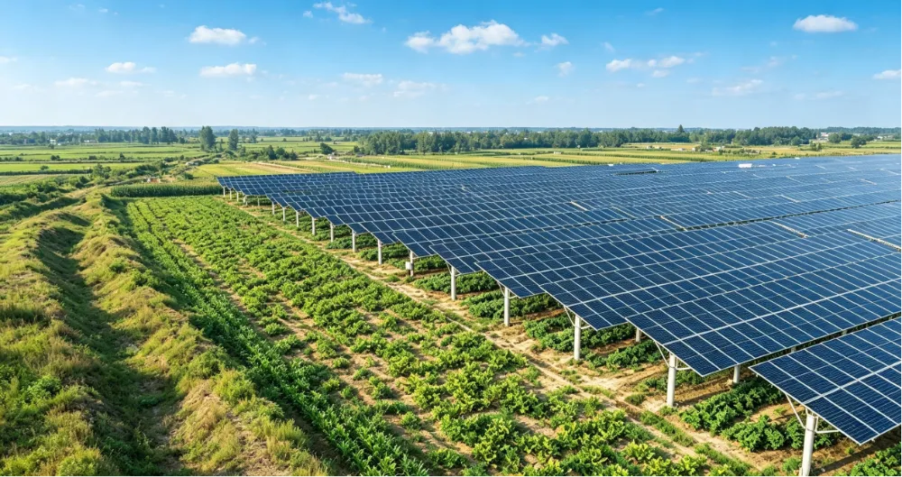 Hệ thống lắp đặt PV nông nghiệp: Khi năng lượng mặt trời gặp đất