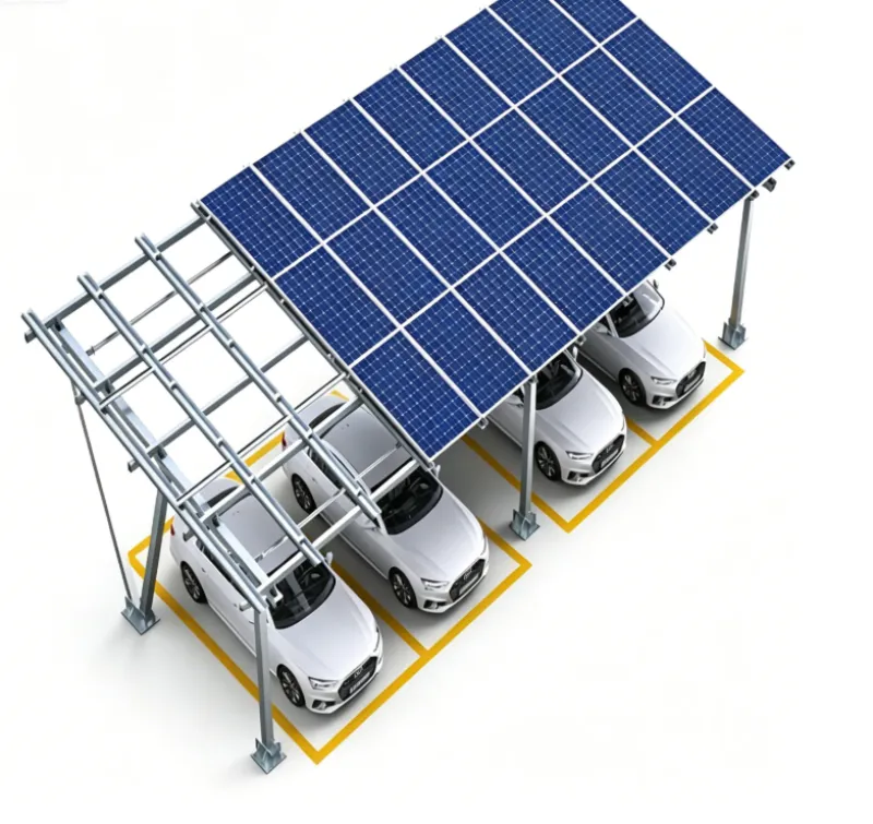 Nhôm W loại năng lượng mặt trời Carport Mount