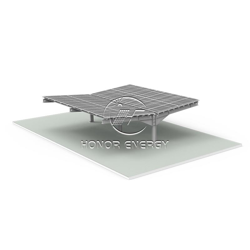 Gắn carport mặt trời cánh đôi