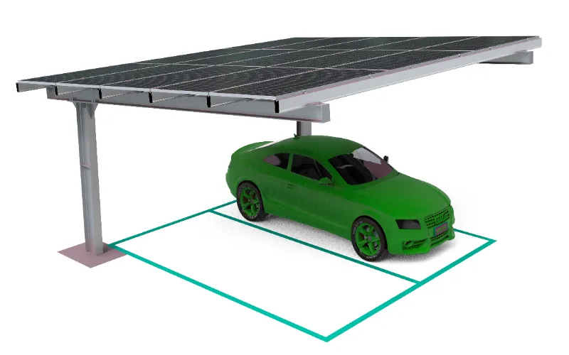 Gắn kết bãi đậu xe năng lượng mặt trời loại Y bằng thép carbon