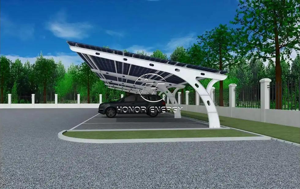 Carbon Steel Waterproof Y Type Solar Carport Mounting