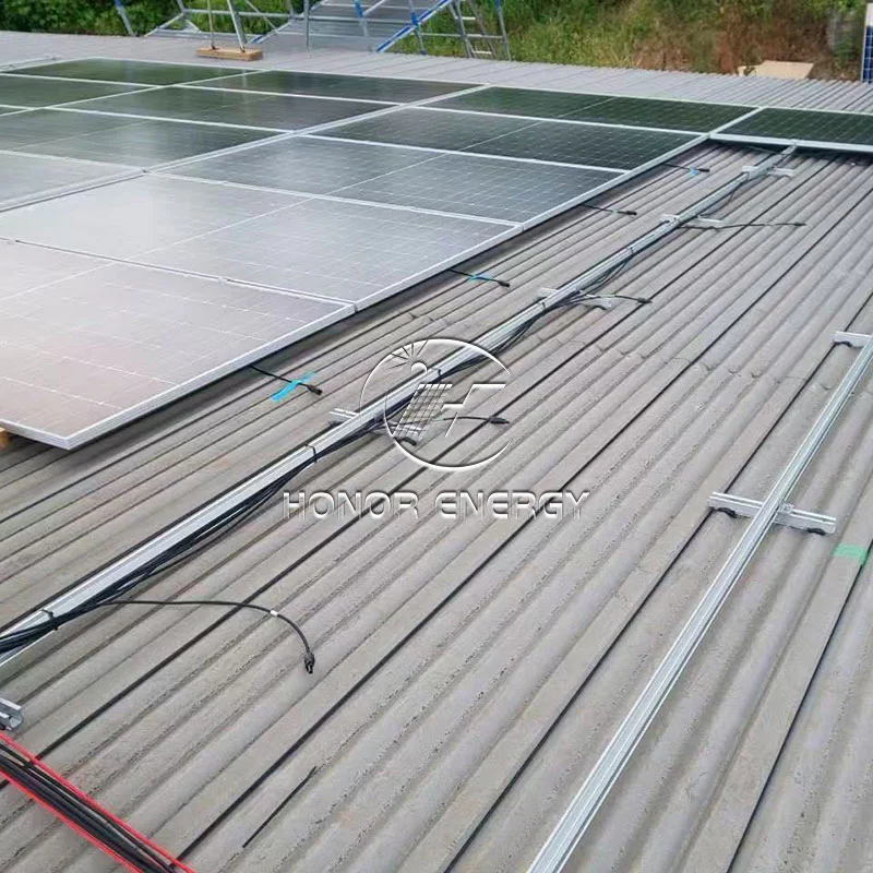 Solar roof mounting