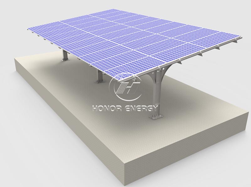 Steel Single Post Solar Carport Mount