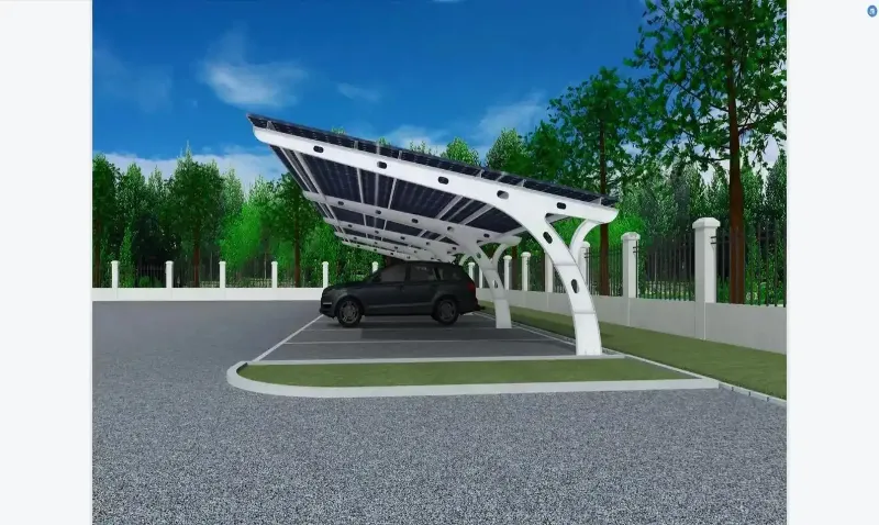 Carbon Steel Waterproof Y Type Solar Carport Mounting